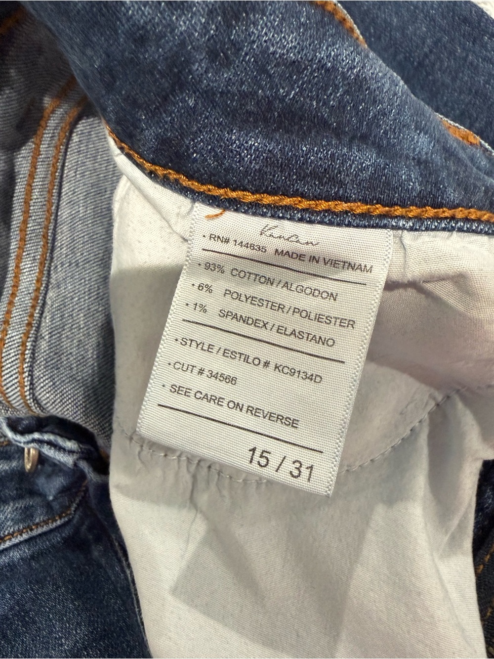 KanCan Distressed Slim Ankle Jeans in Medium Blue - Picture 4 of 4